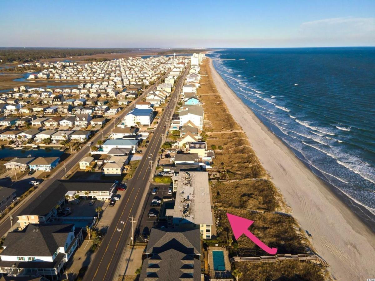 Beautiful Beachfront-Oceanfront First Floor 2Br 2Ba Condo In Cherry Grove, North Myrtle Beach! Renovated With A Fully Equipped Kitchen, 3 Separate Beds, Pool, Private Patio & Steps To The Sand! 外观 照片