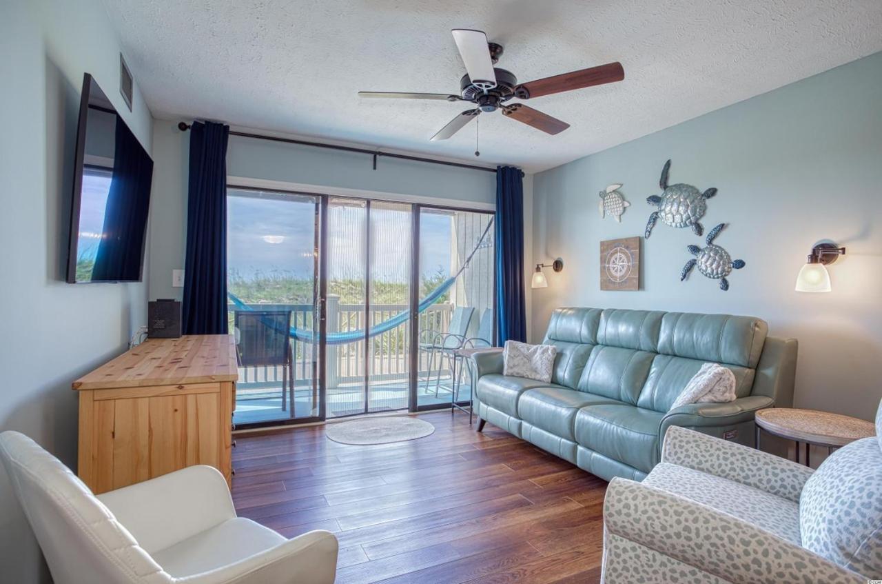Beautiful Beachfront-Oceanfront First Floor 2Br 2Ba Condo In Cherry Grove, North Myrtle Beach! Renovated With A Fully Equipped Kitchen, 3 Separate Beds, Pool, Private Patio & Steps To The Sand! 外观 照片